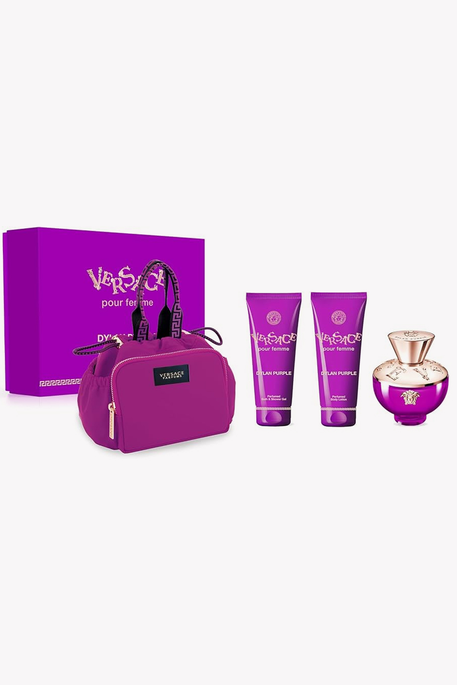 Picture of VERSACE DYLAN PURPLE EDP 100ML+S/G+B/L BAG SET